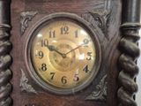 a clock that is on the wall in the room
