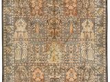 Tapis Safavie en laine marron/beige, noué à la main, modèle Oushali, 8 ' x 10 '