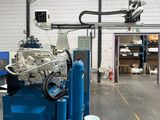 a machine that is sitting inside of a building