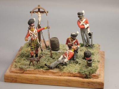 Figurines d'artistes - Empire -Scènette 54 mm, Les Anglais s…