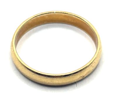 Alliance en or jaune 18K 750ml - Poinçons tête d'aigle et d'orfèvre -  - Photo 1