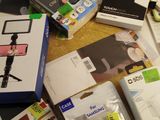 many different types of cell phones on the table