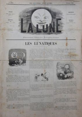 la une d'un journal avec des illustrations représentant des personnes à cheval