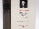 saint - simon memoirses, volume i and ii, with a copy of the first edition