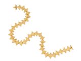 an image of a necklace made out of gold stars on a white background