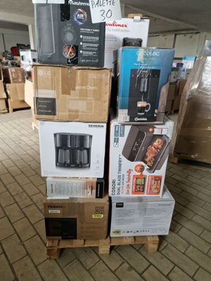 Palette d'électroménager, retour client non contrôlé, vendu …