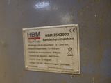 a label on the side of a machine that says hbm