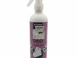 a bottle of deo cleaner on a white background