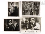 quatre photographies en noir et blanc représentant un homme et une femme