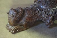 magnifique grande table ronde chinoise – reposant sur un pie… (photo 3)