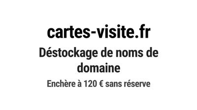 Nom de domaine cartes-visite.fr.