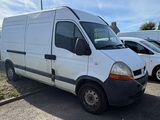 a picture of a white van parked in a parking lot