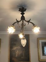 Lustre en bronze doré à quatre lumières, Napoléon III.