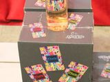 several boxes of liquor are stacked on top of each other