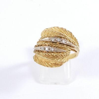 an image of a close up of a ring on a white surface