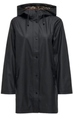 ONLY - Imperméable ONLNEWMARIE - Noir et Léopard - Taille S …