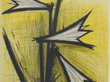 an image of a drawing of a cross on a yellow background