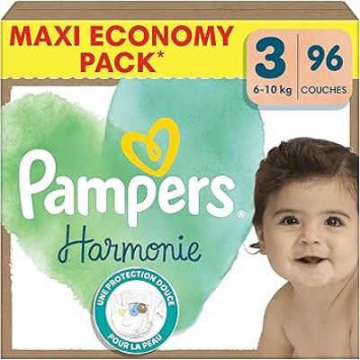 Culottes-couches Pampers pour bébé, taille 3 - 6 kg, lot de 3