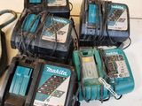 many makitas that are sitting on a table