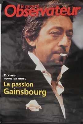 Affiche La Passion Gainsbourg, Nouvel Observateur