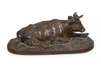 D'après Louis GUY (1824-1888), "Vache". - Photo 1