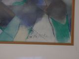 a picture of a painting on the wall of a room