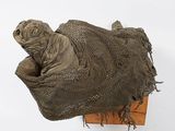 a large piece of cloth hanging on the wall