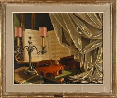 DALIERI (XXème siècle) Nature morte composée