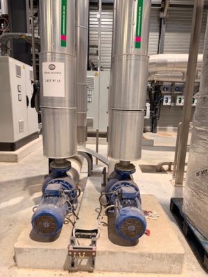 two valves that are connected to each other on a pallet