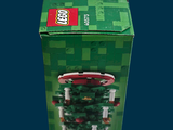 a box with a lego christmas tree inside of it