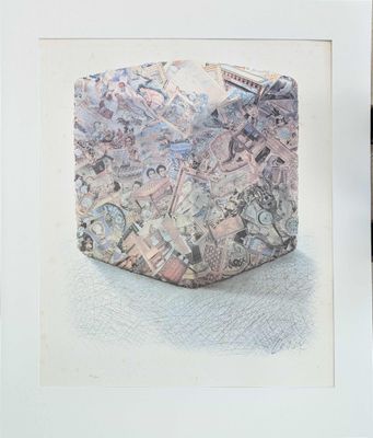 a picture of a drawing of a bag of money