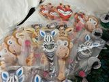 a lot of cookies that are in the shape of animals