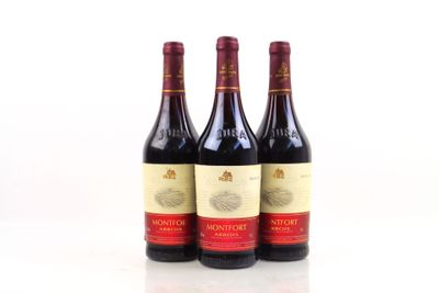 3 bouteilles d' ARBOIS Rouge Montfort 2006 du Domaine Henri …