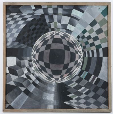 une image représentant un tableau orné d'un motif circulaire
