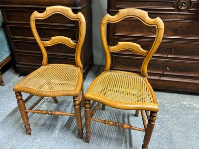 deux chaises assises l'une à côté de l'autre