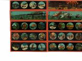 many different pictures of a train on a train track