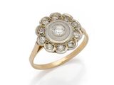 a diamond and gold ring