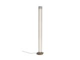 a tall metal pole with a light on top of it