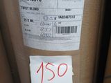 a sticker on the side of a box with a price tag
