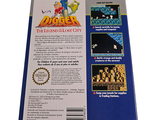 a back cover of a video game with a picture of a dragon