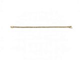 a gold bracelet with a diamond clasp on a white background