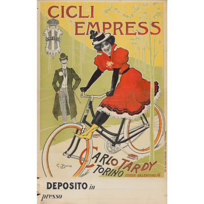 Empress Cycles Affiche lithographique [Non Canvas]
