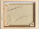 a close up of a picture of a piece of paper with writing on it