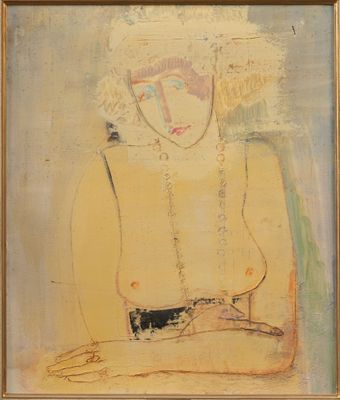 une image d'un tableau représentant une femme coiffée d'un chapeau
