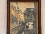 an image of a painting hanging on the wall of a room