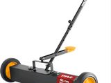 a close up of a lawn mower on a white background