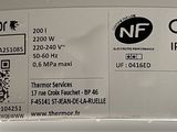 a close up of a label on a refrigerator