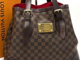 louis vuitton damier canvas and leather tote bag