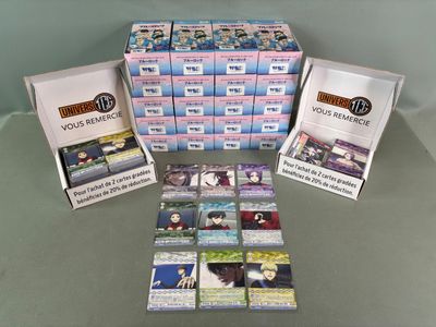 a lot of cards that are sitting on a table