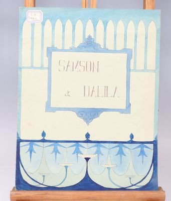 Ecole française du XXe Projet décoratif Art Nouveau pour Sam…